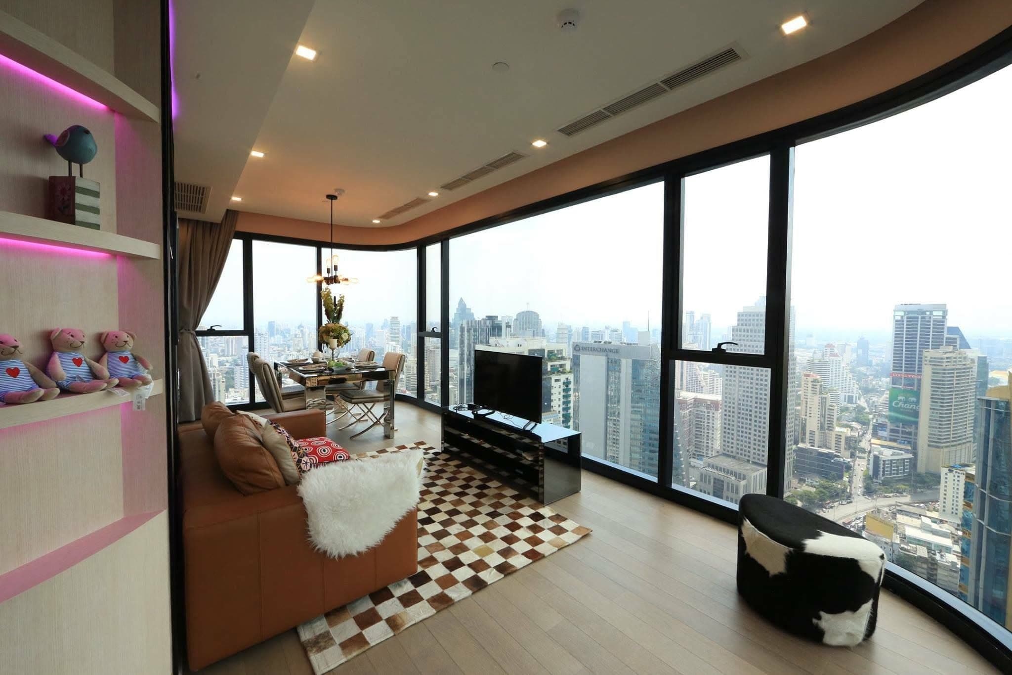 Ashton Asoke · Rare Ashton Asoke three-bedroom, three-bathroom condo, 100 sqm on floor 42. The high-...